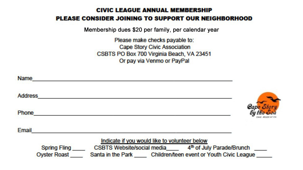 membership signup form